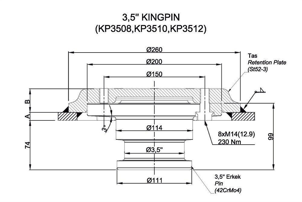 3,5″ King Pin