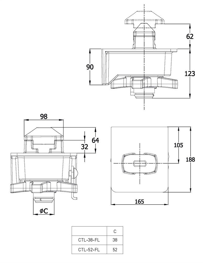 Ctl-52-Fl Konteyner Kilitleri